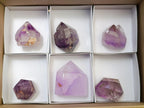 Natural Window Amethyst Crystals x 6 From Akansobe, Madagascar