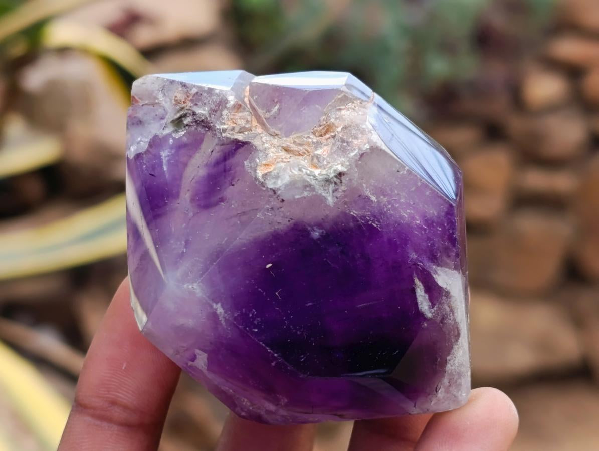 Natural Window Amethyst Crystals x 6 From Akansobe, Madagascar