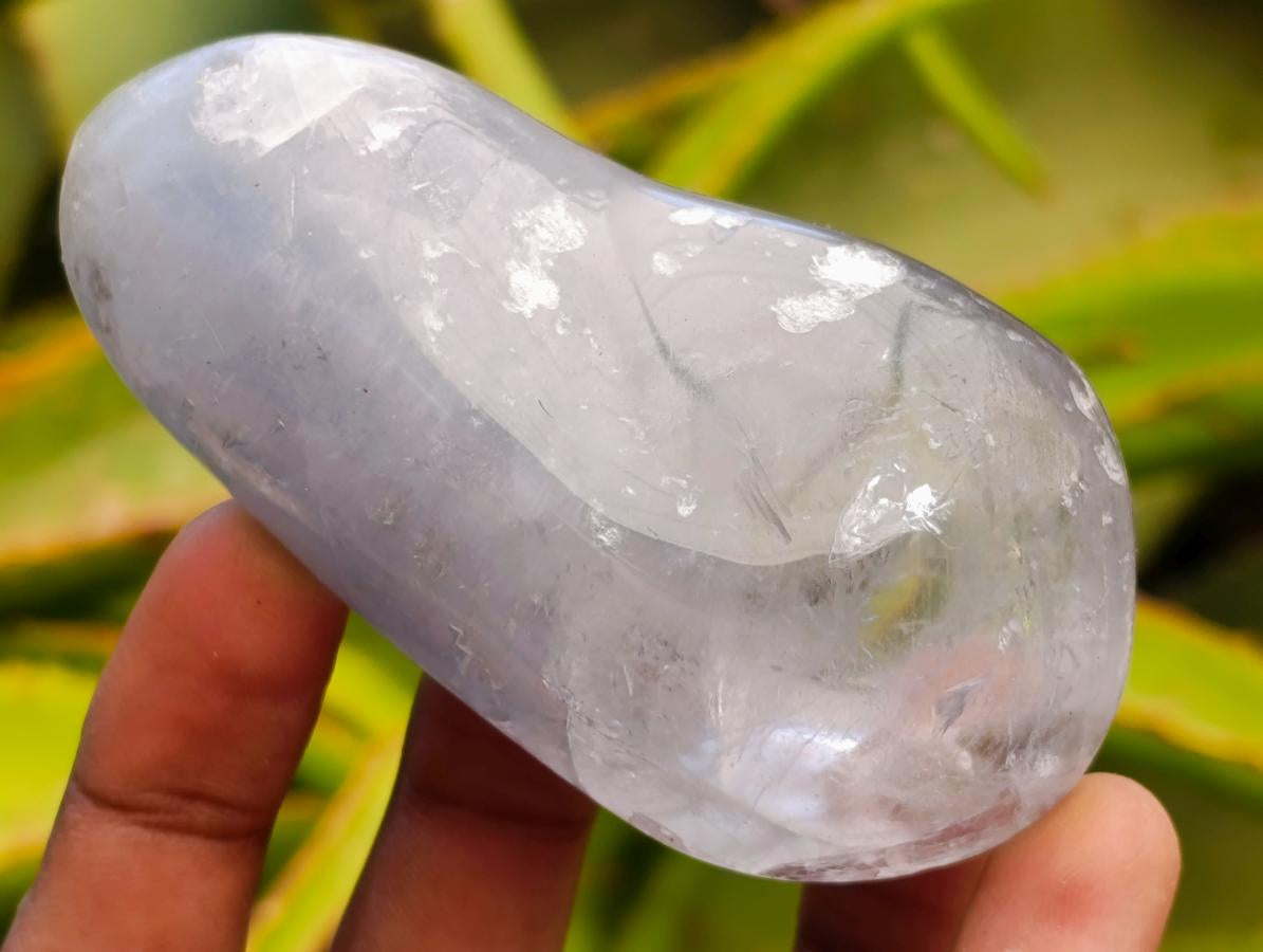 Polished Rare Blue Celestite Free Forms x 12 From Sakoany, Madagascar