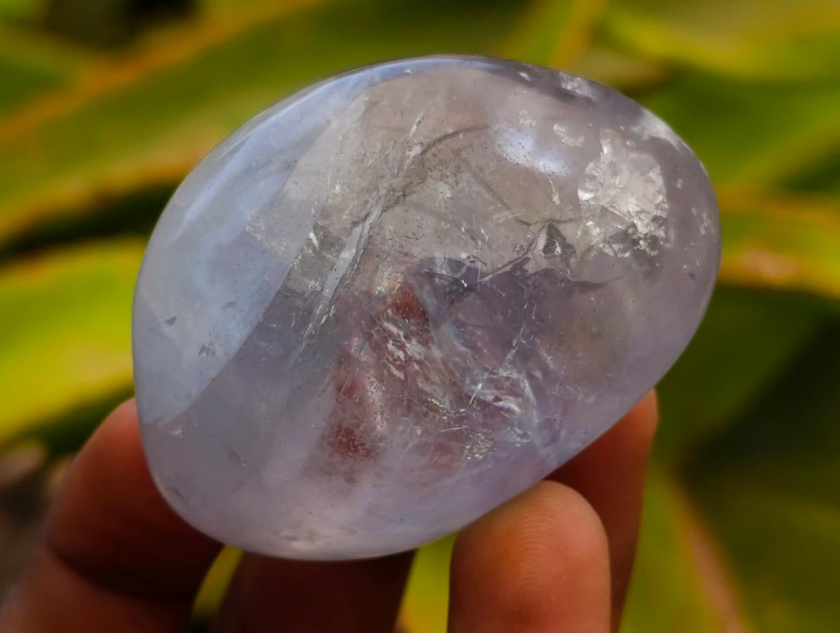 Polished Rare Blue Celestite Free Forms x 12 From Sakoany, Madagascar
