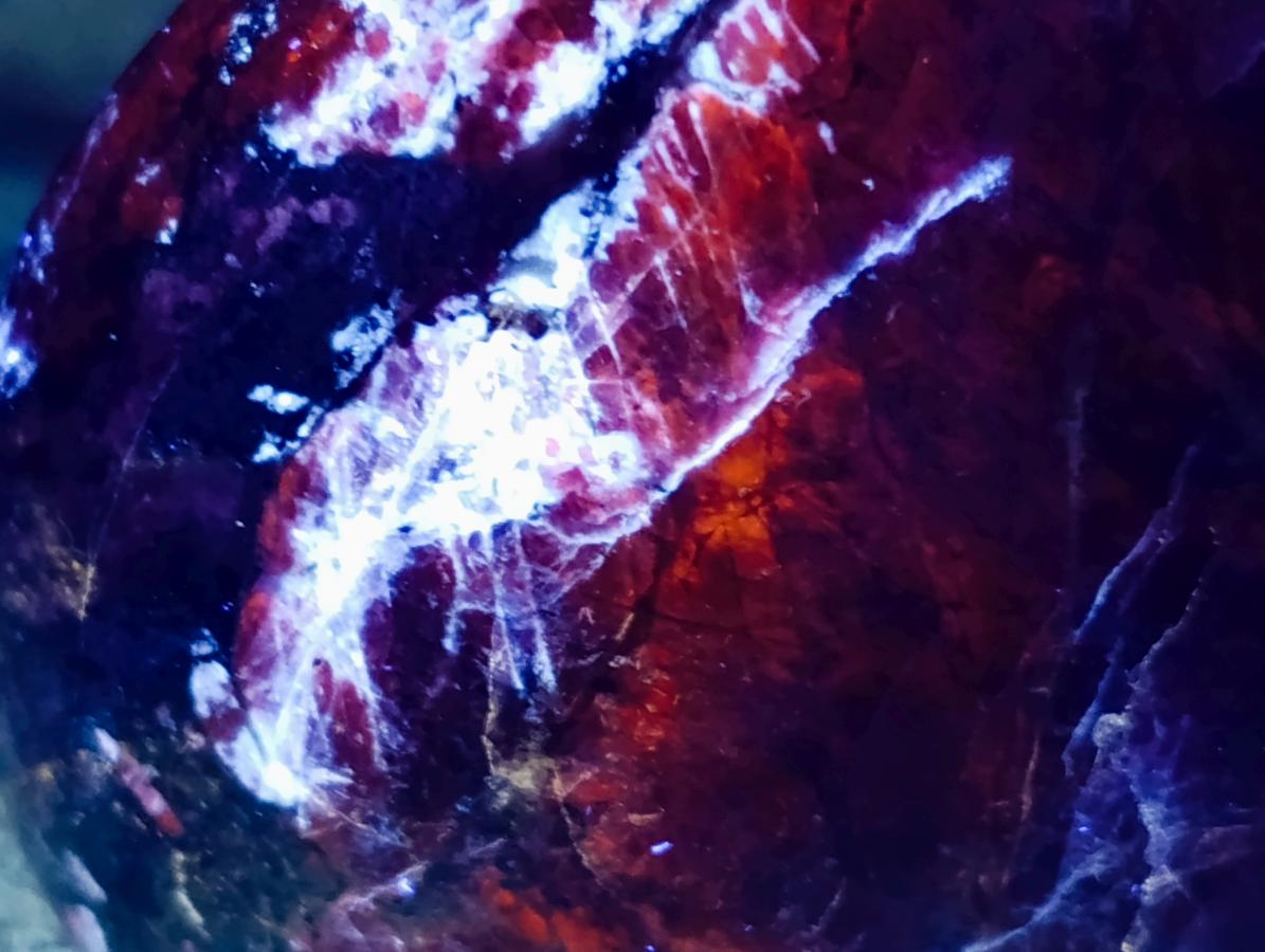 Polished Sodalite Standing Free Forms x 3 From Kunene River, Namibia