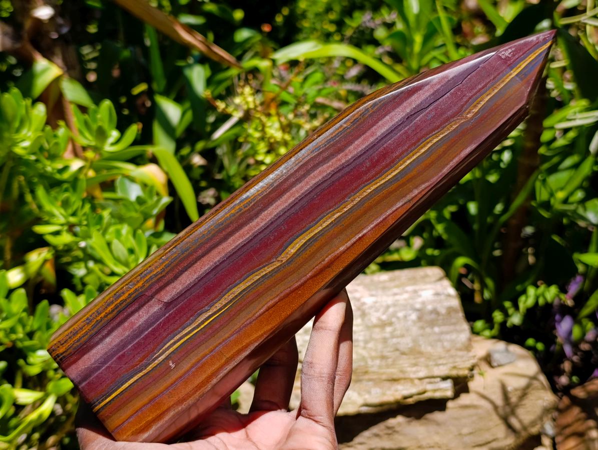Polished Large Banded Tiger Iron Display Crystal x 1 From South Africa