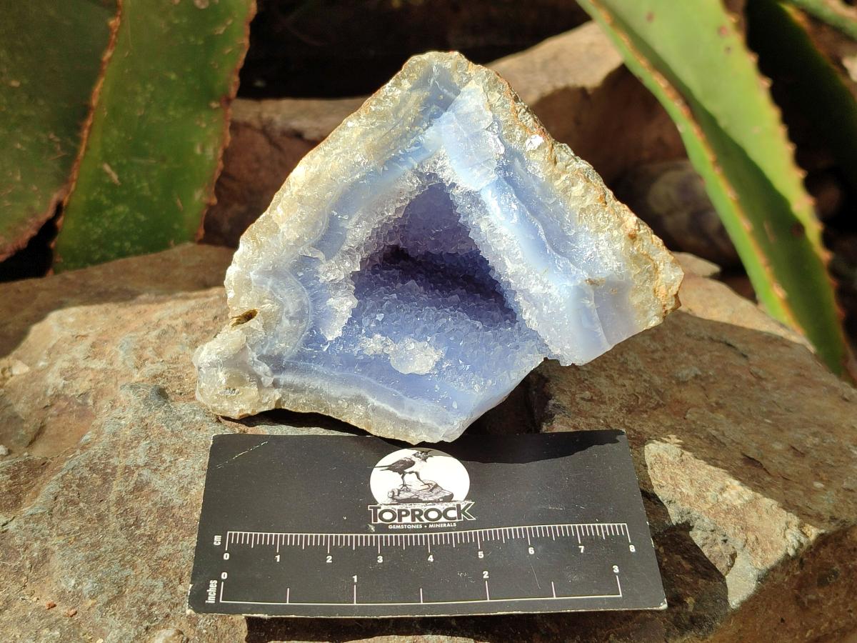Natural Blue Lace Agate Specimens x 5 From Nsanje, Malawi - Toprock Gemstones and Minerals 