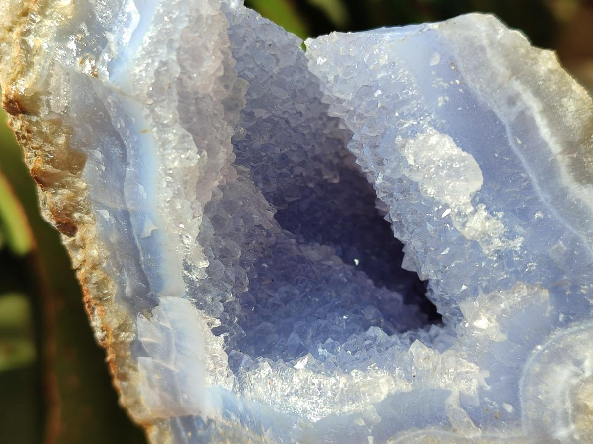 Natural Blue Lace Agate Specimens x 5 From Nsanje, Malawi