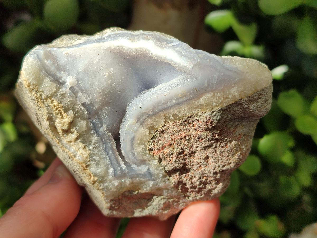 Natural Blue Lace Agate Specimens x 5 From Nsanje, Malawi - Toprock Gemstones and Minerals 
