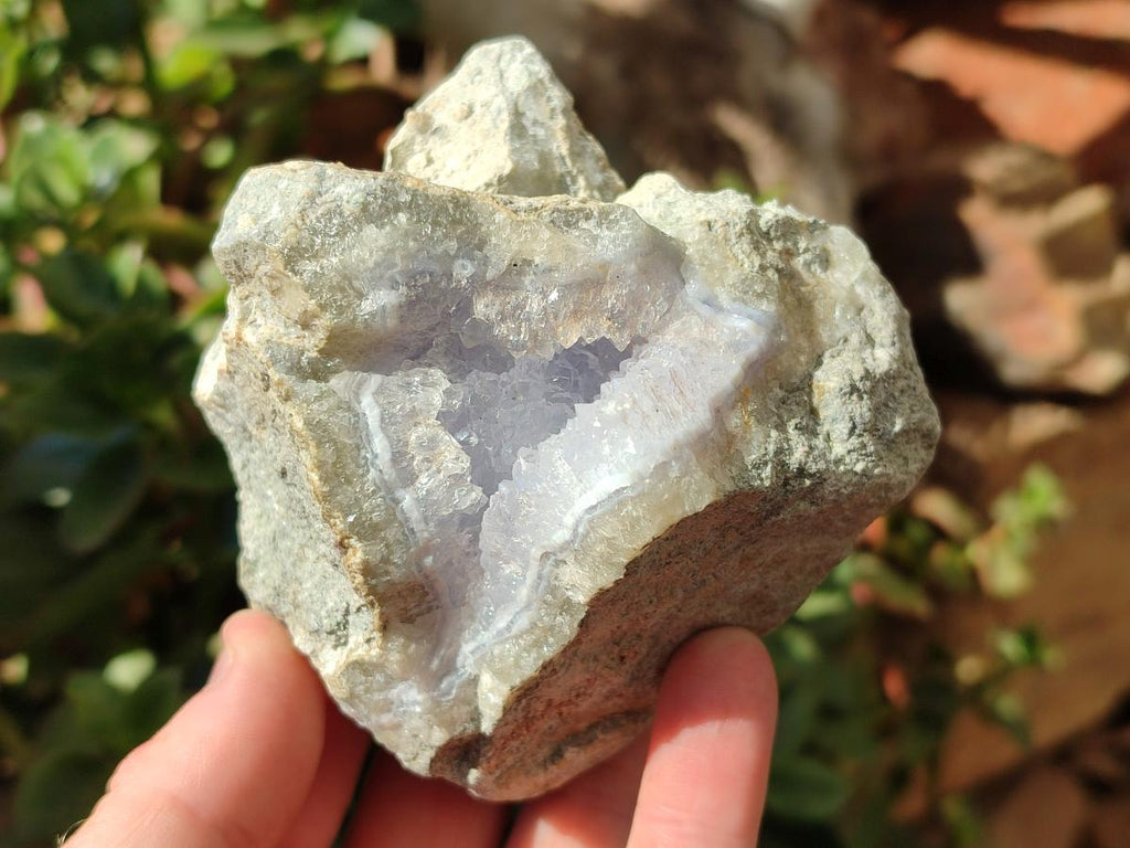 Natural Blue Lace Agate Specimens x 5 From Nsanje, Malawi - Toprock Gemstones and Minerals 