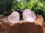 Polished Gemmy Rose Quartz Hearts x 20 From Madagascar