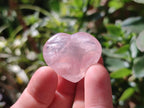 Polished Gemmy Rose Quartz Hearts x 20 From Madagascar