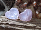 Polished Gemmy Rose Quartz Hearts x 20 From Madagascar