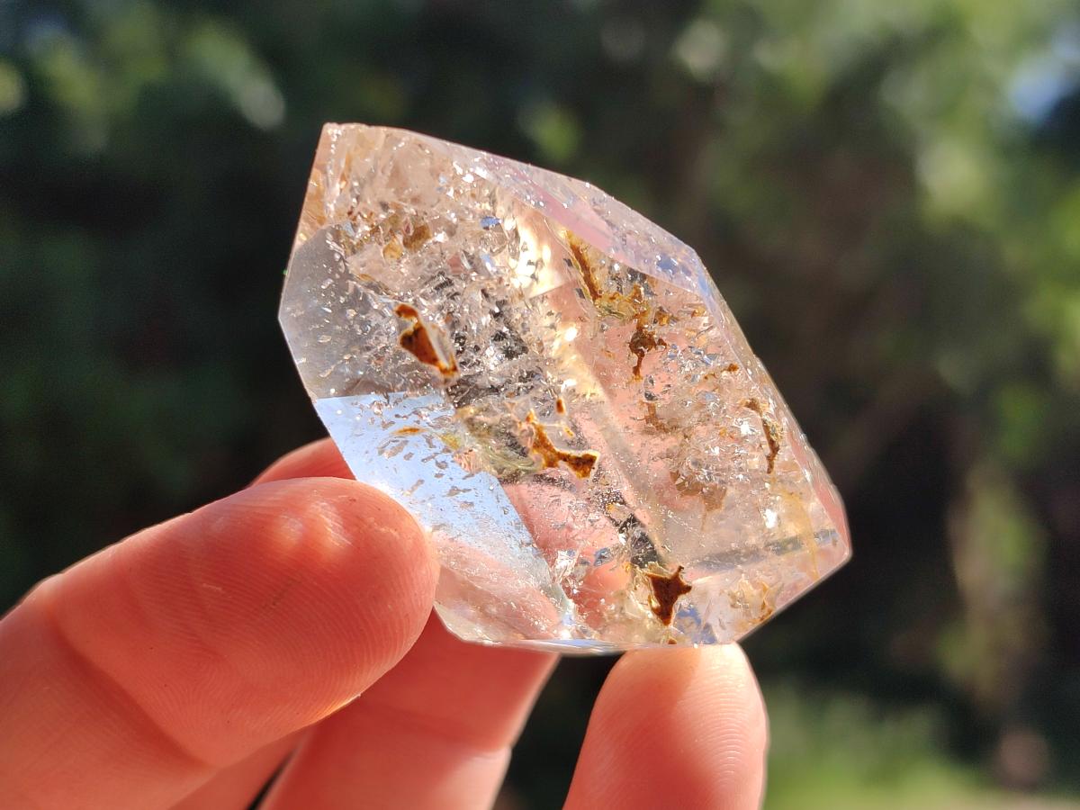 Polished Quartz Crystals With Inclusions x 12 From Madagascar