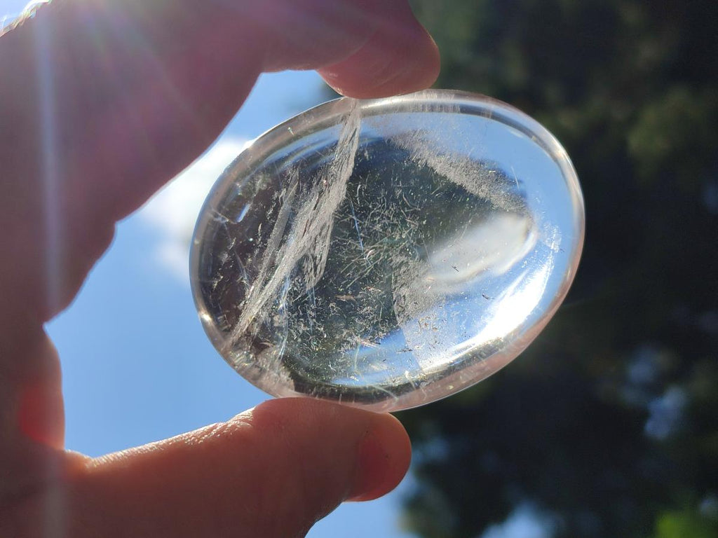 Polished Clear Quartz Galets x 20 From Madagascar