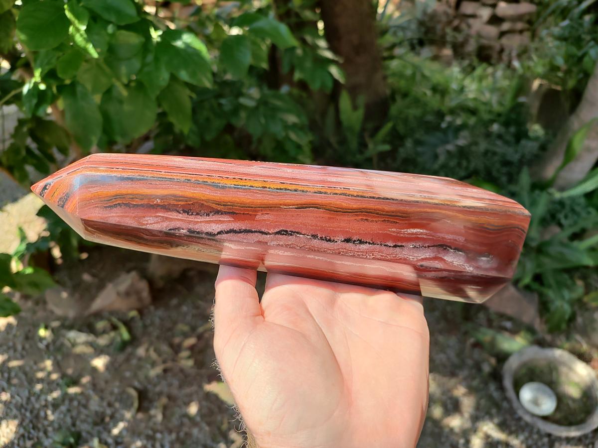 Polished Large Banded Tiger Iron Display Crystal x 1 From South Africa