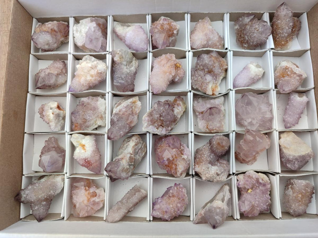 Natural Amethyst Spirit Crystals and Clusters x 35 From Boekenhouthoek, South Africa