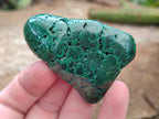 Polished Flower Banded Malachite Free Forms x 12 From Congo