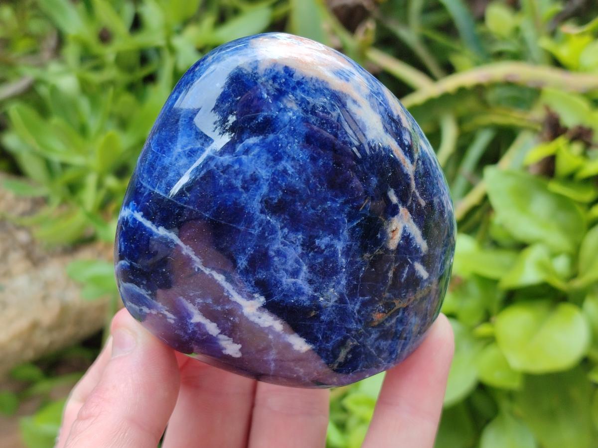 Polished Sodalite Standing Free Forms x 4 From Kunene River, Namibia