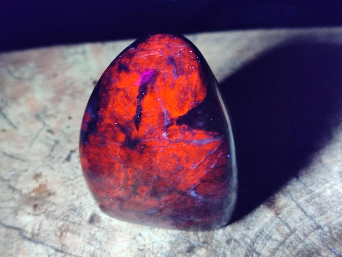 Polished Sodalite Standing Free Forms x 4 From Kunene River, Namibia