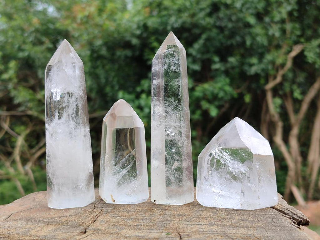 Clear Quarts Rocks Polished Clear Quartz Crystals x 6 From Madagascar – Toprock Gemstones ...
