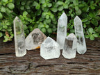 Polished Clear Quartz Crystals x 6 From Madagascar