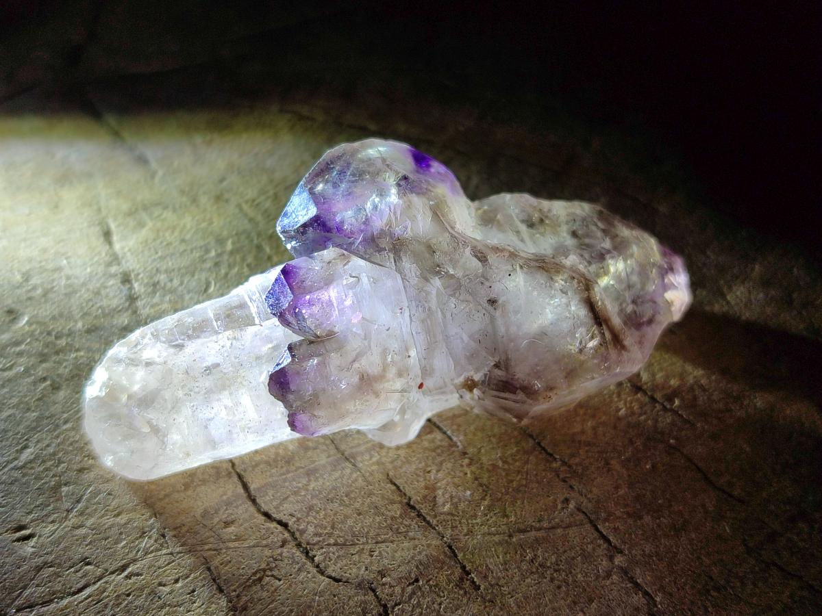 Natural Window Amethyst Crystals x 24 From Chiredzi, Zimbabwe