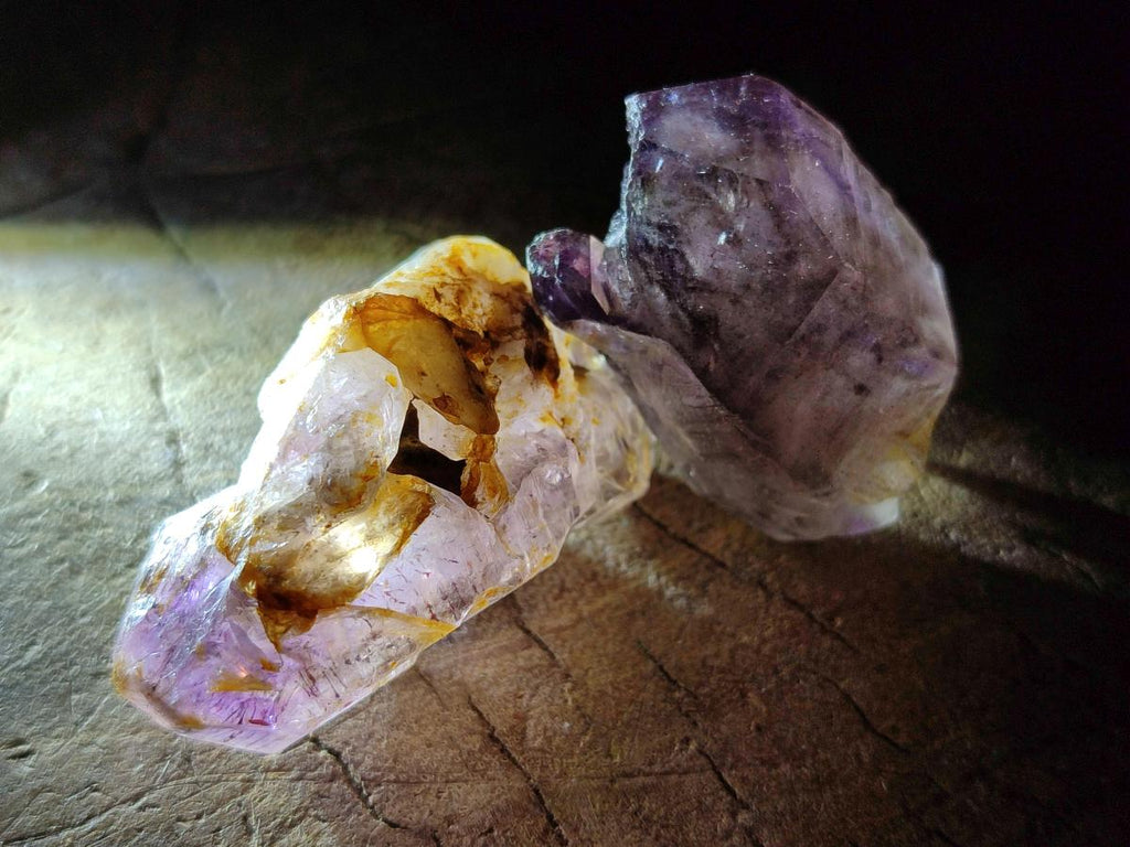 Natural Window Amethyst Crystals x 24 From Chiredzi, Zimbabwe