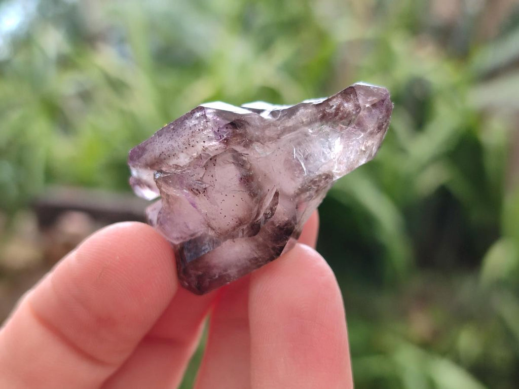Natural Window Amethyst Crystals x 24 From Chiredzi, Zimbabwe