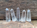 Polished Clear and Optic Quartz Jewellery Crystals x 35 From Madagascar - Toprock Gemstones and Minerals 