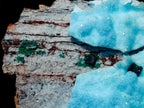 Natural Drusy Coated Chrysocolla with Malachite Specimens x 2 From Lupoto Mine, Congo