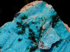 Natural Drusy Coated Chrysocolla with Malachite Specimens x 2 From Lupoto Mine, Congo