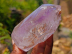 Polished Window Amethyst Crystals x 3 From Akansobe, Madagascar