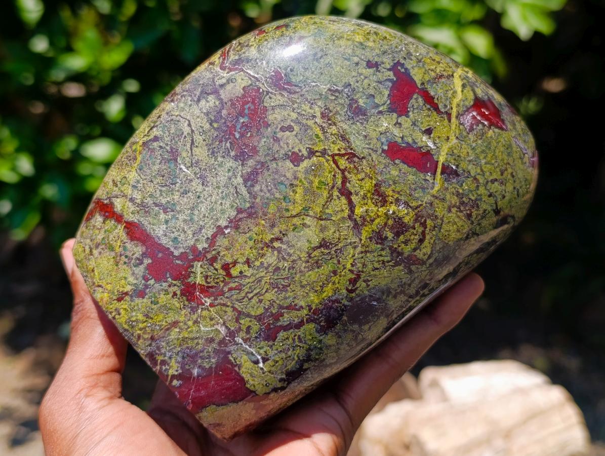 Polished Large Bastite Dragonsblood Stone Standing Free Form x 1 From Tshipise, South Africa