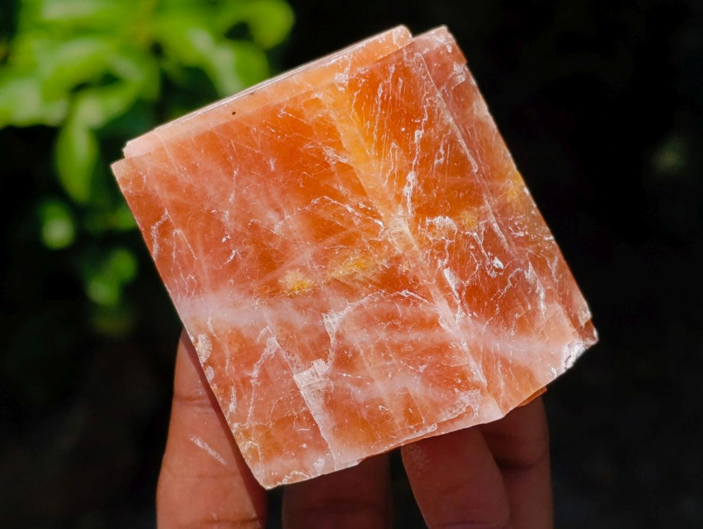 Natural Rhombohedral Sunset Orange Calcite Specimens x 12 From Spitzkop, Namibia
