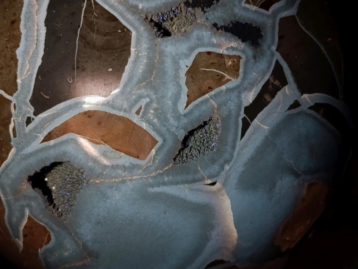 Polished Large Septerye Sauvage "Dragons Egg" Geode x 1 From Mahajanga, Madagascar