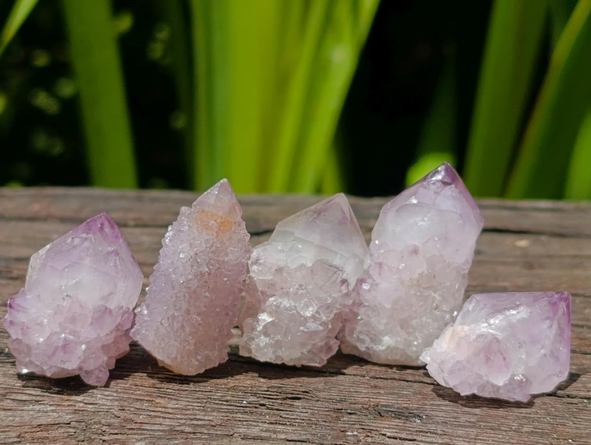 Natural Amethyst Spirit Crystals x 35 From Boekenhouthoek, South Africa