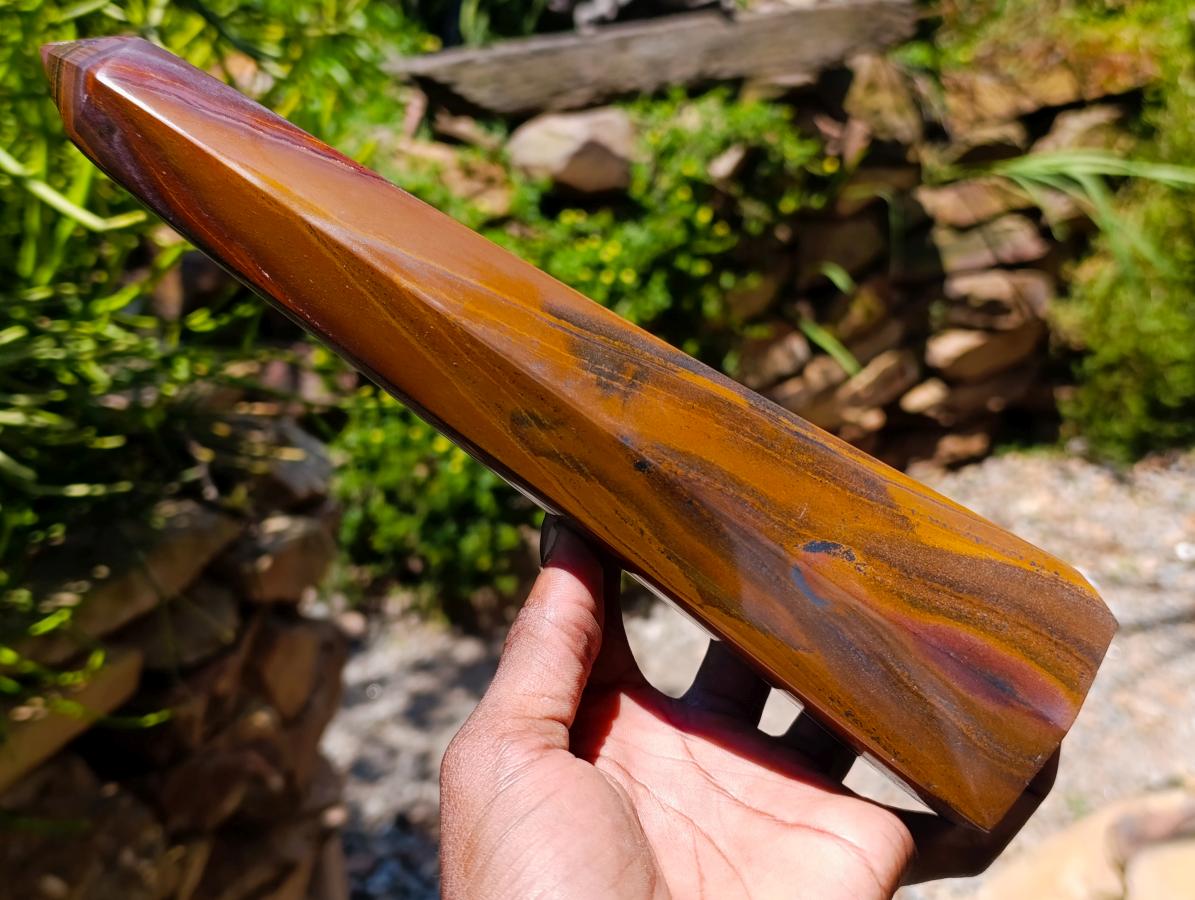 Polished Large Banded Tiger Iron Display Crystal x 1 From South Africa