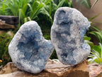 Natural Blue Celestite Specimens x 2 From Sakoany, Madagascar