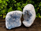 Natural Blue Celestite Specimens x 2 From Sakoany, Madagascar