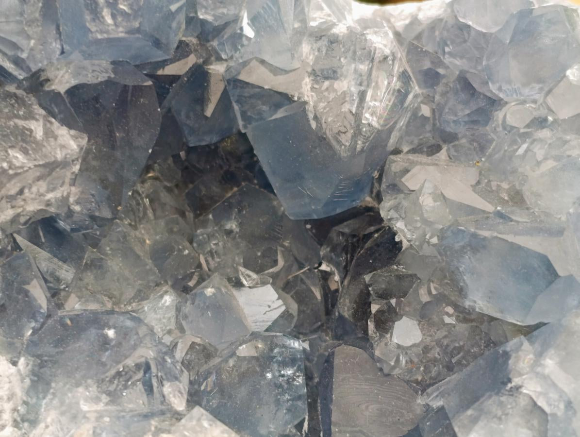 Natural Blue Celestite Specimens x 2 From Sakoany, Madagascar