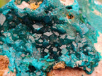 Natural Dioptase with Malachite On Dolomite Specimens x 3 From Likasi, Congo