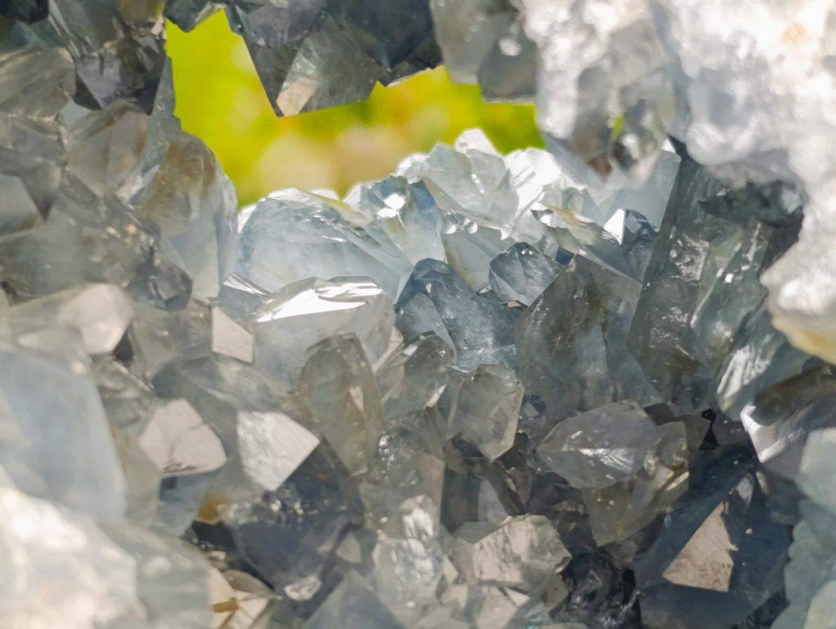 Natural Large Blue Celestite Geode Specimen x 1 From Sakoany, Madagascar