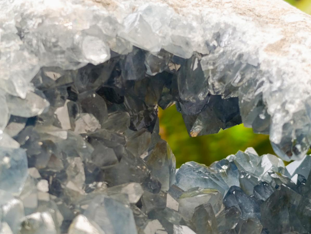 Natural Large Blue Celestite Geode Specimen x 1 From Sakoany, Madagascar