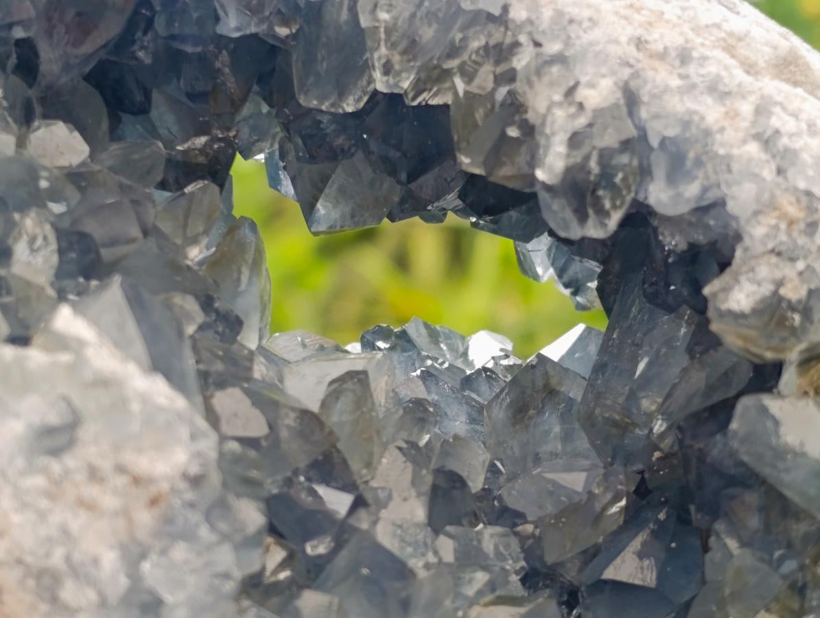 Natural Large Blue Celestite Geode Specimen x 1 From Sakoany, Madagascar