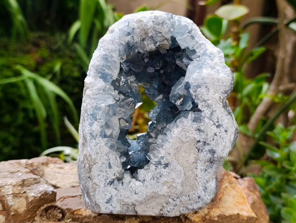 Natural Large Blue Celestite Geode Specimen x 1 From Sakoany, Madagascar