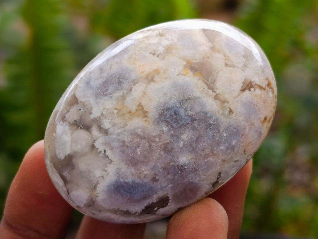 Polished Flower Agate Palm Stones x 20 From Antsahalova, Madagascar