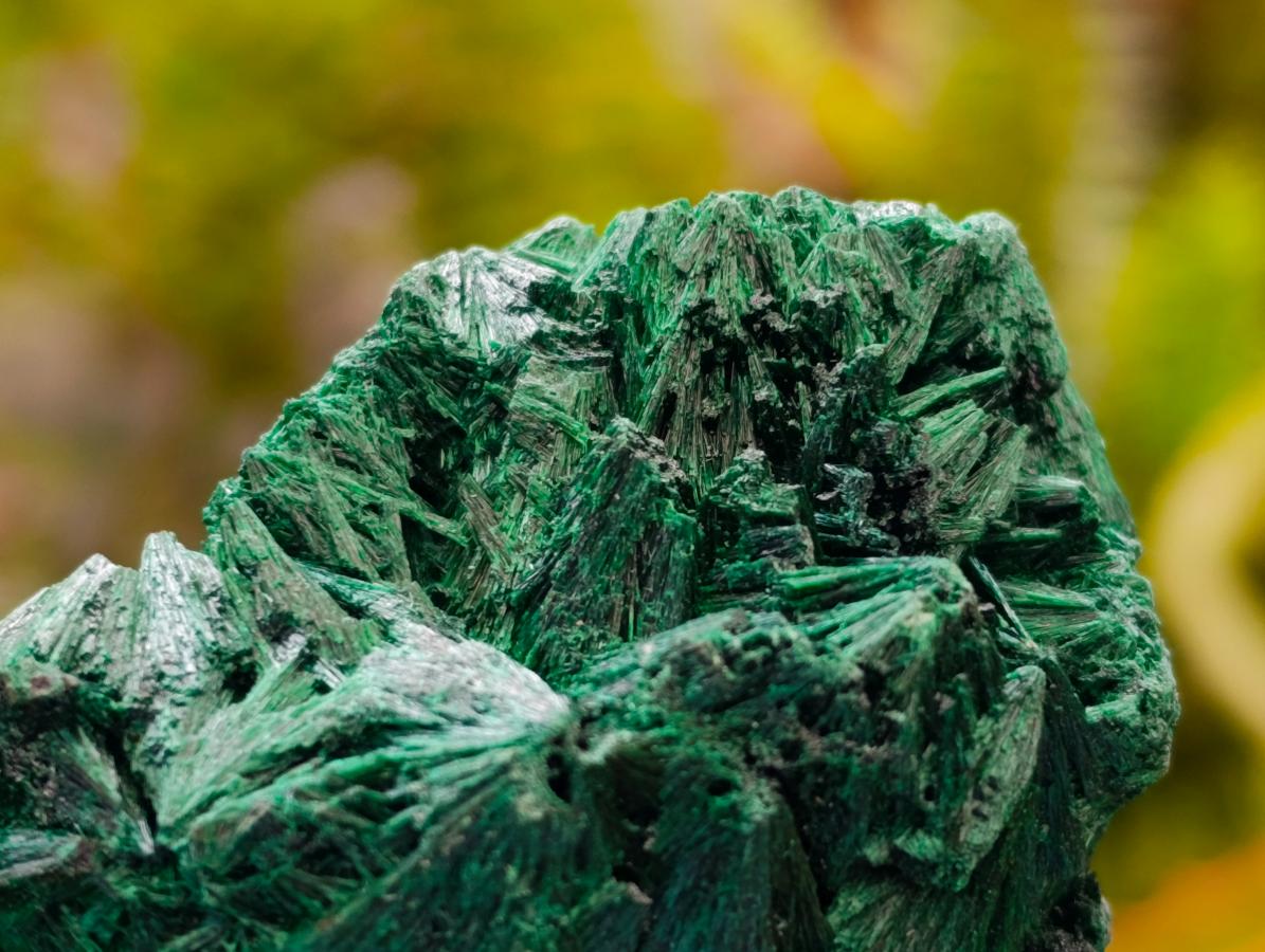 Natural Silky Malachite Specimens x 4 From Kasompe, Congo