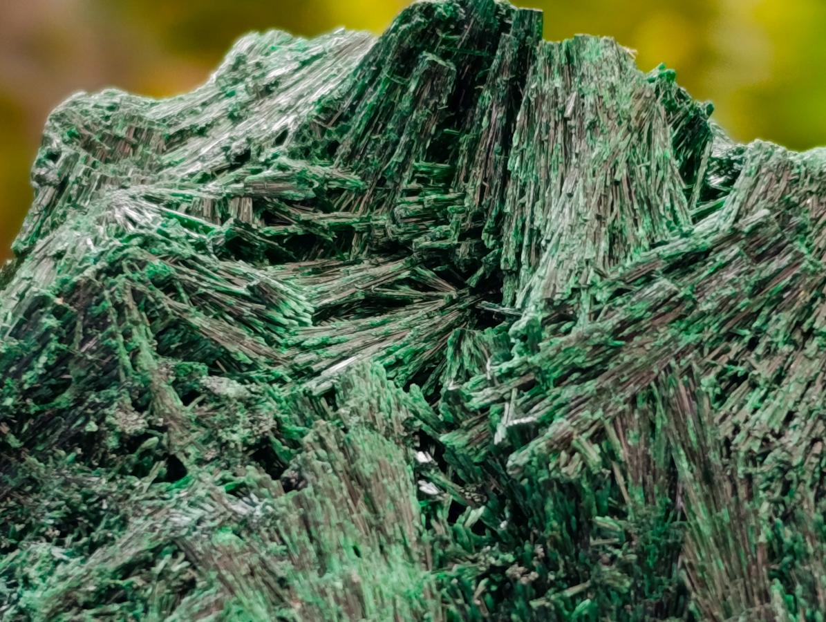 Natural Silky Malachite Specimens x 4 From Kasompe, Congo