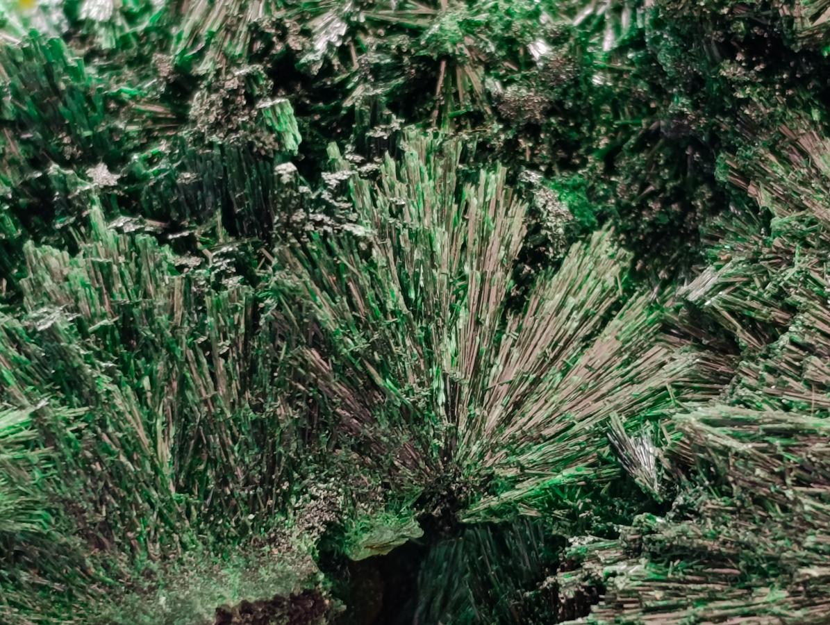 Natural Silky Malachite Specimens x 4 From Kasompe, Congo