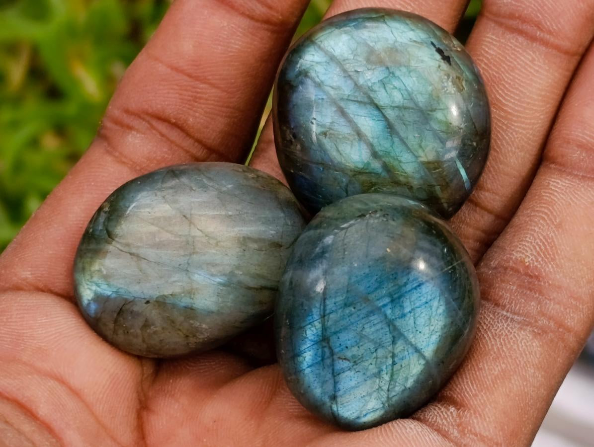 Polished Rounded Labradorite Free Forms x 70 From Madagascar