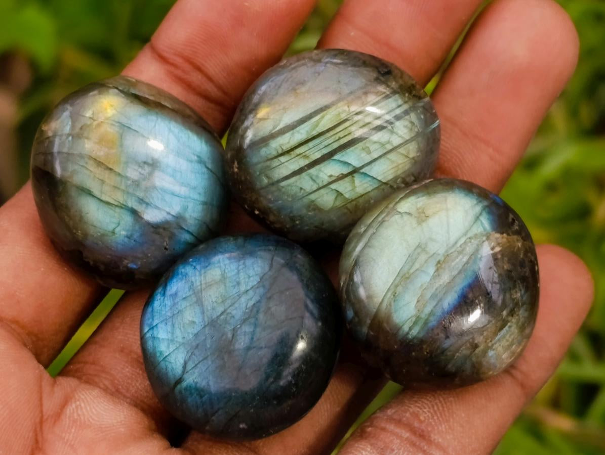 Polished Rounded Labradorite Free Forms x 70 From Madagascar