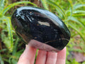Polished Black Tourmaline Standing Free Forms x 4 From Madagascar - Toprock Gemstones and Minerals 