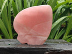 Hand Made Gemmy Rose Quartz Leaf Bowl Carvings x 3 From Madagascar